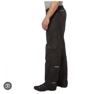 Vaude Ceplex Men's Black Cycling Waterproof, Windproof Pant, Size 40/M, Outdoor